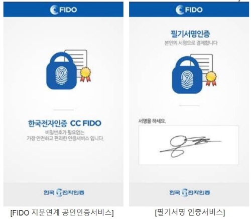 한국전자인증, 지문연계 공인인증 FIDO 서비스 개시…KB스마트뱅킹 적용