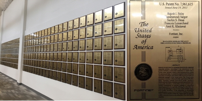 fortinet-patent-wall