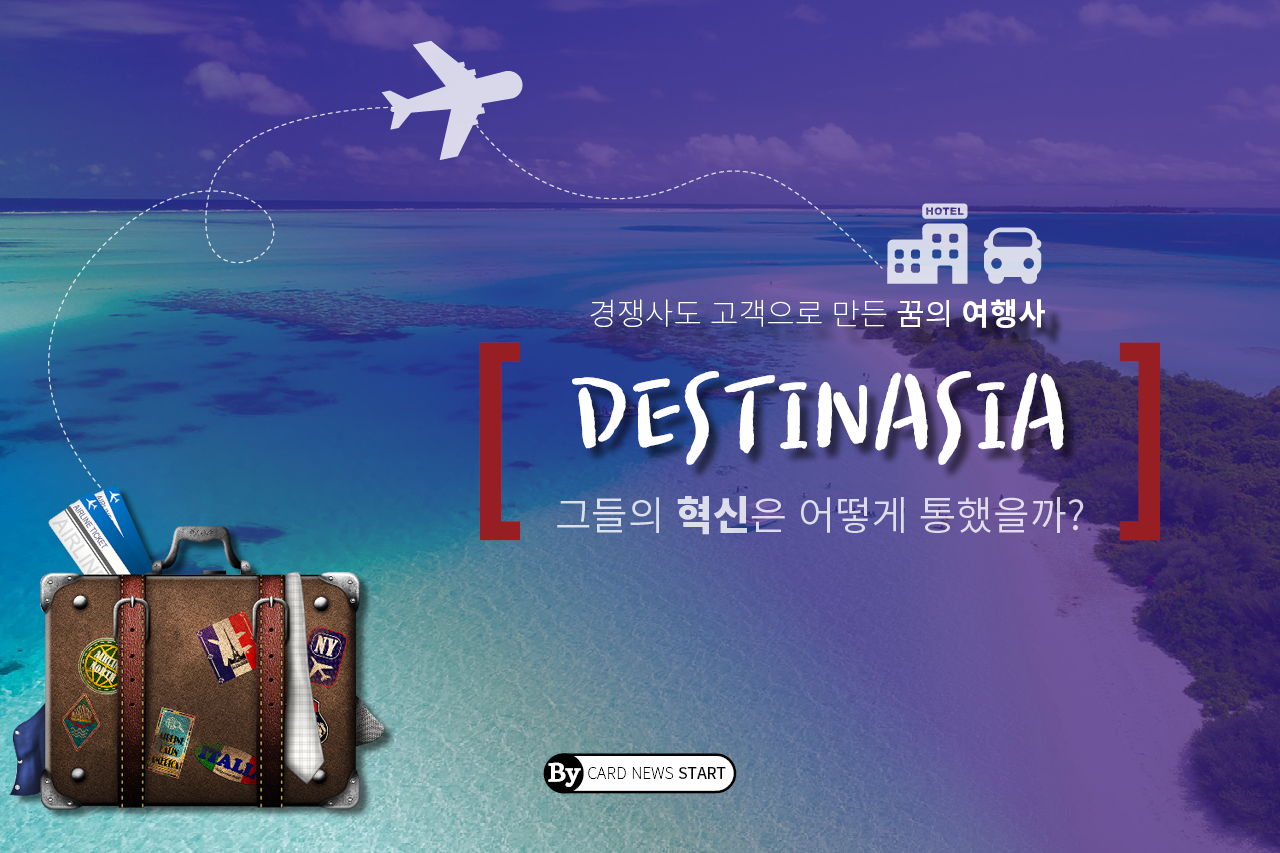 [카드뉴스] 여행사 데스티나시아, 이렇게 디지털 혁신을 이뤘다
