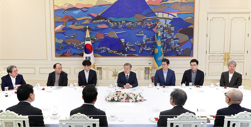 대통령 만난 스타트업, 무슨 얘기 했을까?