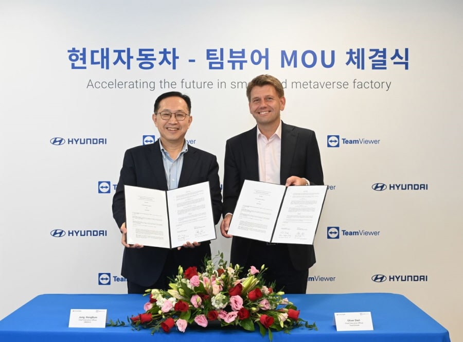 팀뷰어, 현대자동차와 스마트팩토리 디지털전환 협력…MR·AR·AI 활용