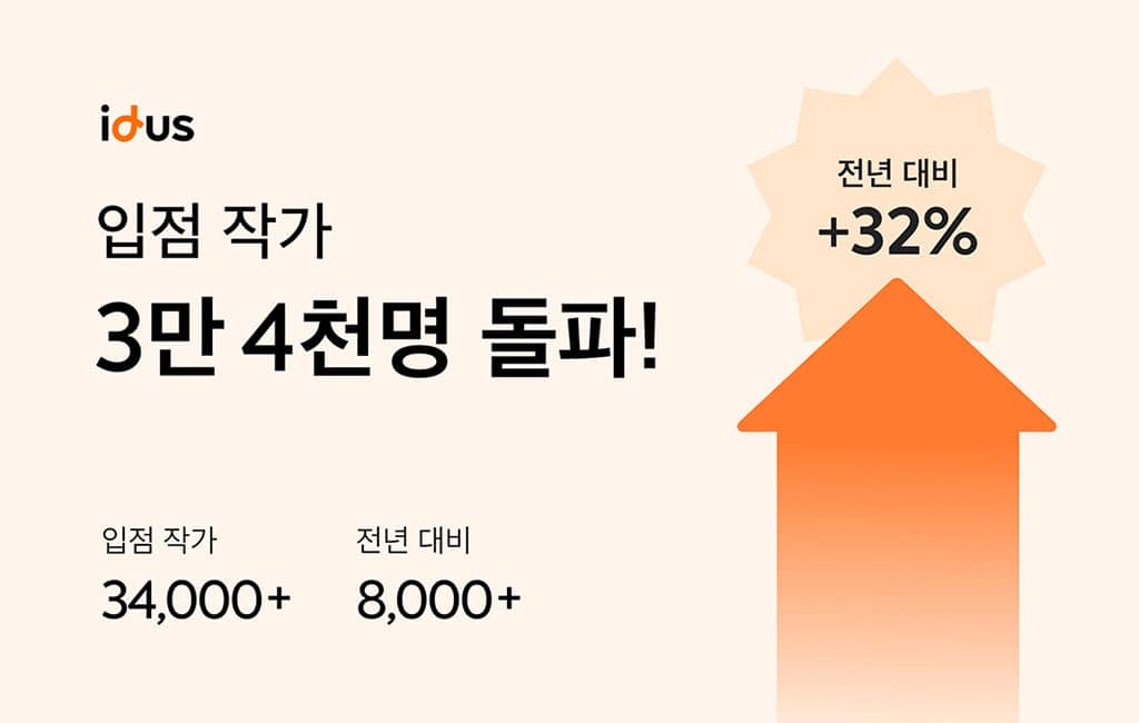 아이디어스, 입점 작가 3만명 넘었다