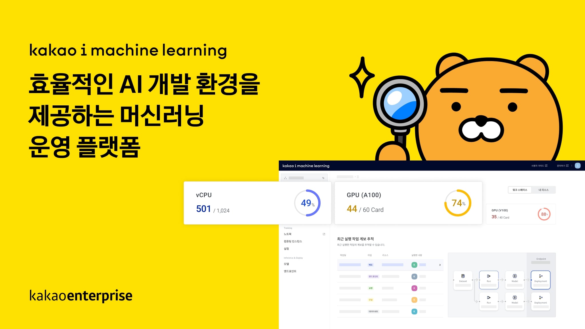 카카오엔터프라이즈, ‘AI 개발 플랫폼’ 가져다 쓰세요