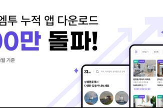 단기임대 플랫폼 삼삼엠투, 누적 앱 다운로드 100만 건