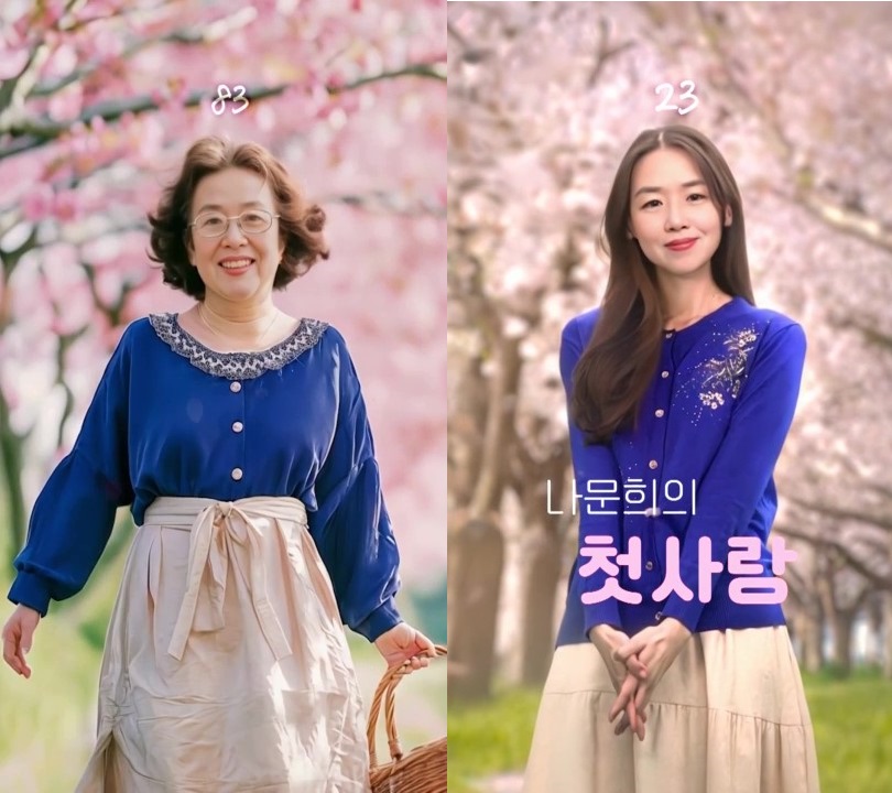나문희 배우가 20대로…엠씨에이(MCA) AI 기술로 재탄생