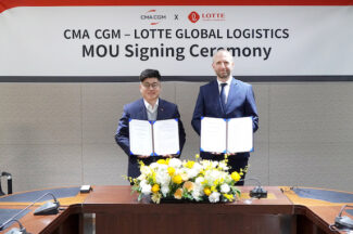 롯데글로벌로지스, 글로벌 해운사 CMA CGM과 전략적 파트너십 체결