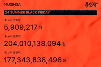 무신사, ‘무진장 여름 블프’ 누적 판매액 2000억원 달성
