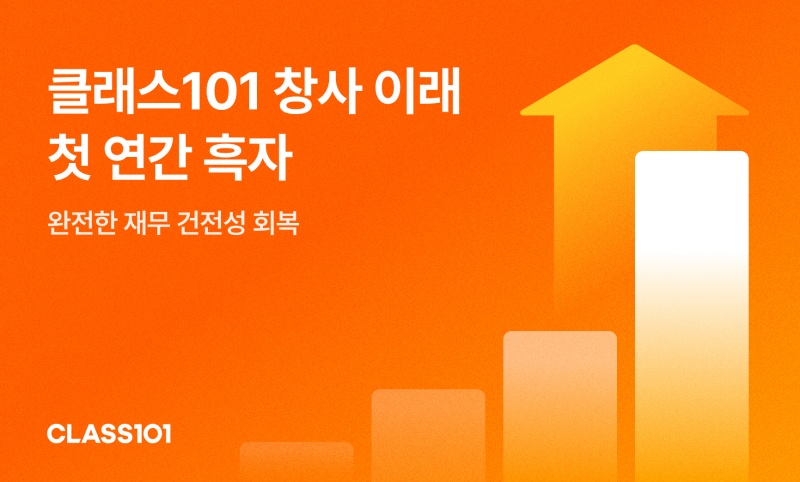 클래스101, 창립 이래 첫 연간 흑자 달성…영업익 39억원
