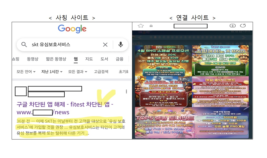 유심 무상 교체, 유심보호서비스 관련 피싱·스미싱 공격 주의