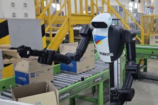 CJ대한통운, 업계 최초 AI 휴머노이드 로봇 현장 실증…로보티즈와 MOU 체결