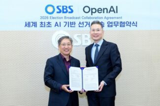 SBS-오픈AI,  ‘실시간 AI 선거방송’ 협약