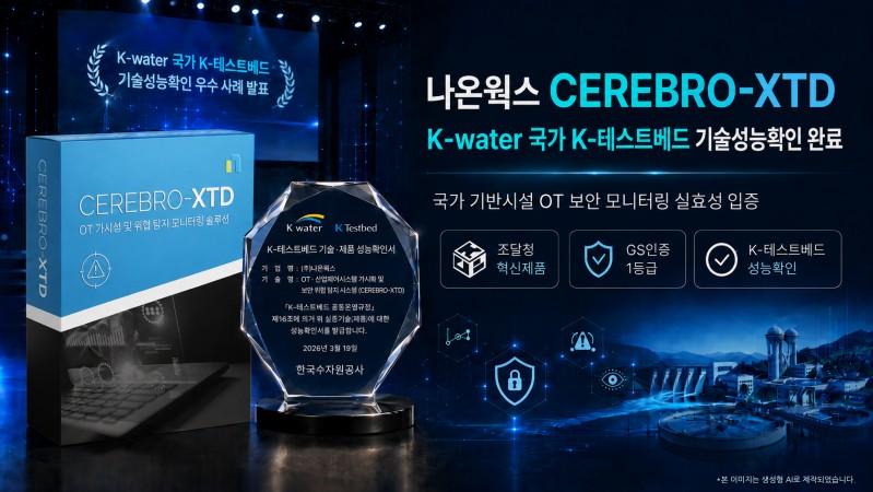 나온웍스, 한국수자원공사 실증서 OT 보안 모니터링 성능 확인
