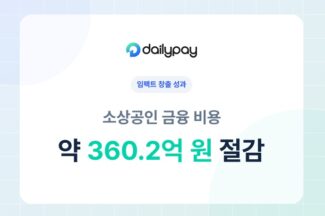 데일리페이, 소상공인 금융비용 360억 절감